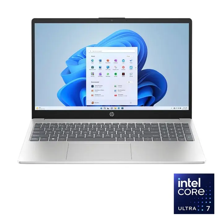HP 15-fd1062ne Laptop - Intel® Core™ Ultra 7-155H - 8GB - 512GB SSD - Intel® Arc™ Graphics - 15.6" FHD - Silver