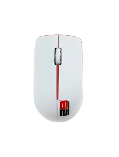 2B MO33R 2.4 GHz Reliable Wireless Mouse, High-Precision 1200 DPI Optical Performance | Ergonomic Red & White Design for Work and Travel