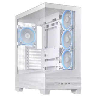 ASUS A31 PLUS ATX case offers support for hidden-connector motherboards, 360mm radiators and 380mm graphics cards, four pre-installed ARGB fans and clean cable management.