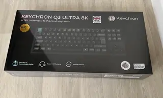 Keychron Q3 Ultra 8000Hz Wireless Mechanical Gaming Keyboard, UK Layout RGB, ZMK