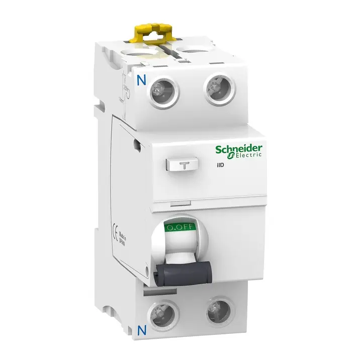 Schneider A9R41225 | Acti 9 iID, RCCB, 2P, 25A, 30mA, type AC