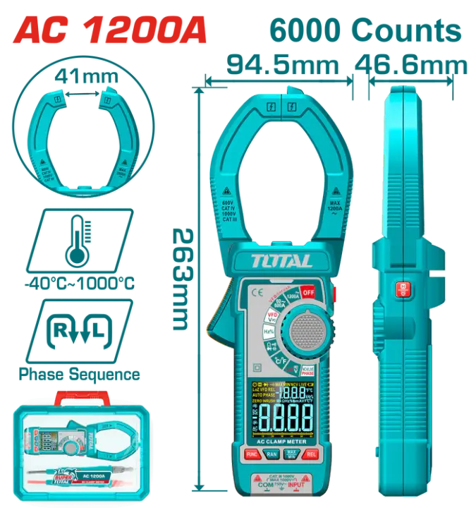 بنسة امبير 1200 امبير AC ديجيتال, TMT7610001