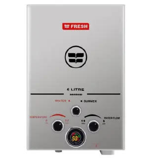 Gas Water Heater 6 Liters Spa - Silver
