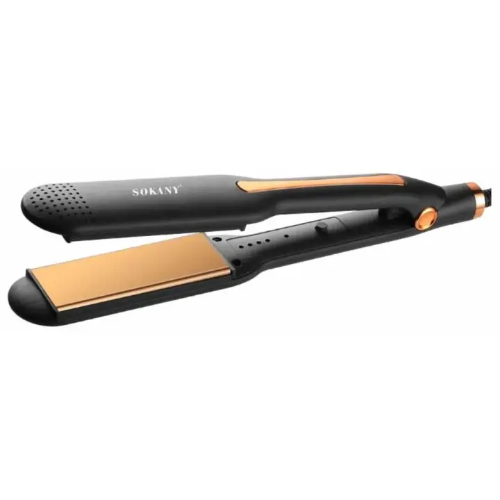 Sokany Hair Straightener, 750 °F, Black - SK-993
