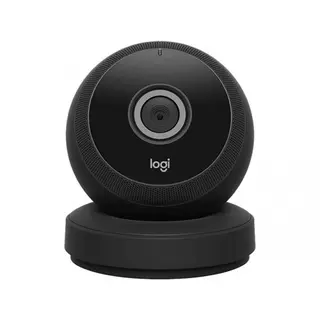 Logitech Circle Wireless 1080p Video Battery Powered Security Camera with Person Detection, Motion Zones and Custom Alerts (Black)