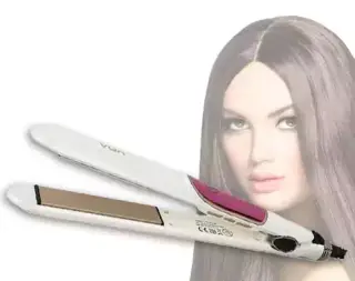 مكواة فرد الشعر في جي ار، ديجيتال، أبيض، V-509 450F