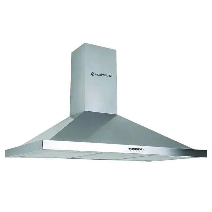 Ecomatic Pyramid Kitchen Hood 90 Cm With 1000m³/h Suction Power - Stainless Steel - H910B