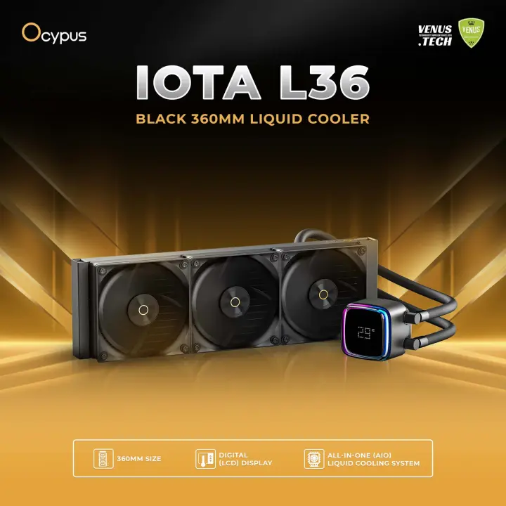 Ocypus Iota L36 Black 360MM Liquid Cooler