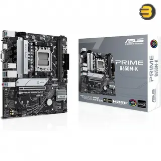 ASUS PRIME B650M-K, Socket AM5/B650/DDR5/S-ATA 6Gb/s/Micro ATX - ‎90MB1F60-M0EAY0