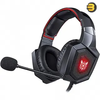 ONIKUMA K8 Wired Stereo Gaming Headset, 50mm Drivers, Omnidirectional Noise-Cancelling Mic, USB + 3.5mm Connectivity, Soft Over-Ear Cushions, LED Lighting, Compatible with PC, PS4, Xbox, Laptop, Mac, Comfortable & Durable Design -