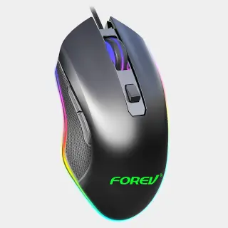 Forev Fv-Q7 Gaming Mouse Multi Dpi & Multi Backlit Led Lights Effects, For Pc