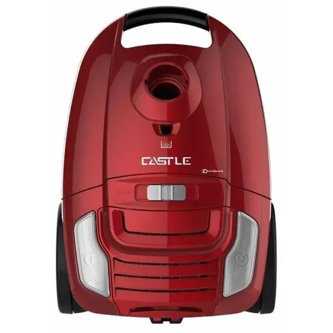 Castle Bagged Canister Vacuum Cleaner, 1600 Watt, Red - VC1416