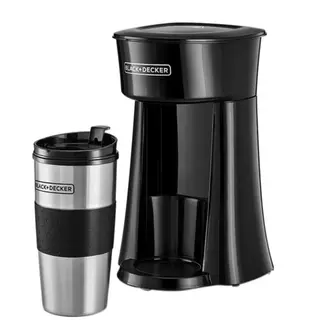 Black+Decker Coffee Machine + Travel Mug, 650 Watt - 360 ml - Black - DCT10B5