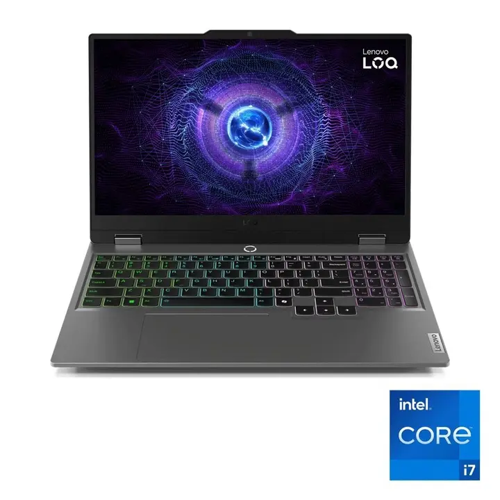 Lenovo LOQ 15IRX10 Laptop - Intel® Core™ i7-14700HX - 16GB - 512GB SSD - NVIDIA® GeForce RTX™ 5060 8GB - 15.6" FHD 144Hz - Luna Grey