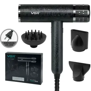 VGR V-640HD Professional Barber Series Hair Dryer 1900 Watt - Black