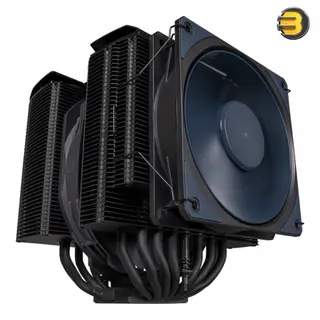 Cooler Master MASTERAIR MA824 STEALTH Black Dual Tower 8 Heat Pipes Cooling Fan - LGA1700, LGA1200, LGA1151, LGA1150, LGA1156, LGA1155, AM5, AM4 -