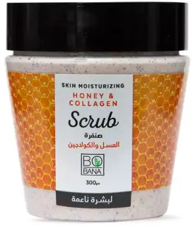 سكراب بوبانا للوجه والجسم سكراب العسل والكولاجين، 300 جم