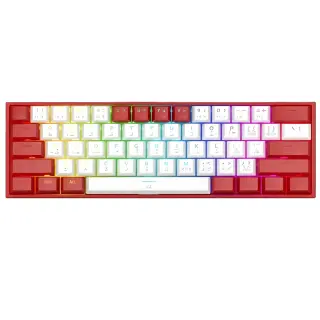REDRAGON K617 Fizz RGB WHITE / RED Mechanical Tournament Keyboard 60%