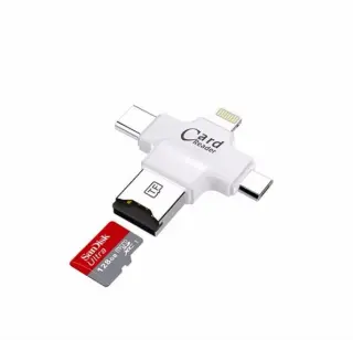 Micro SD Card Reader, 4 in 1 SD/TF Memory Card Reader