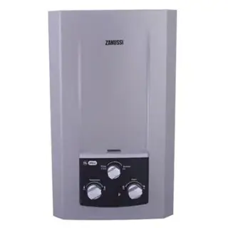 Zanussi Digital Gas Water Heater - 10 L - Chimney - Adapter - Silver - ZYG10113SL