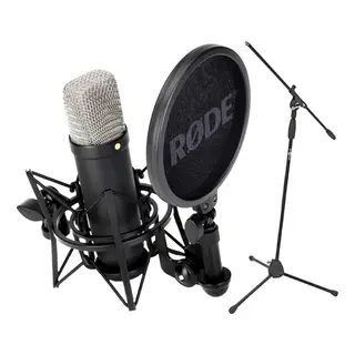 Rode NT1 Signature Series Condenser Microphone with Stand, Black