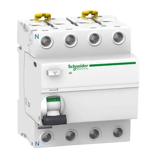 Schneider A9R14480 | Acti 9 iID, RCCB, 4P, 80A, 300mA, type AC