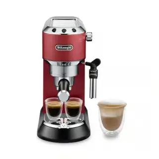 Delonghi Dedica Espresso Coffee Machine, Red, EC685.R