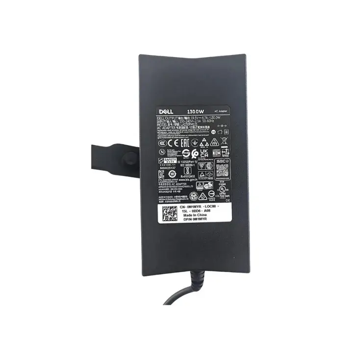 Dell Laptop Charger 130Watt - 6.7A - 19.5V - 7.4×5.0mm - Smart Pin Socket - LA130PM190