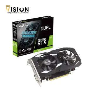 ASUS Dual GeForce RTX™ 3050 6GB GDDR6 with two powerful fans AAA gaming performance and ray tracing