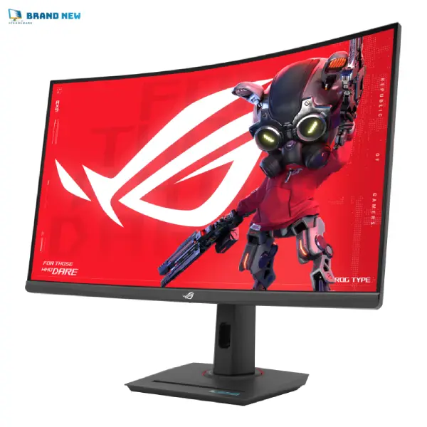 ASUS ROG Strix XG32WCS USB Type-C Gaming Monitor, 32-inch (31.5 viewable) 2560×1440, Curved, 180Hz (Above 144Hz), 1ms (GTG), Fast VA, Extreme Low Motion Blur Sync, USB Type-C, FreeSync, DisplayWidget Center, tripod socket, HDR
