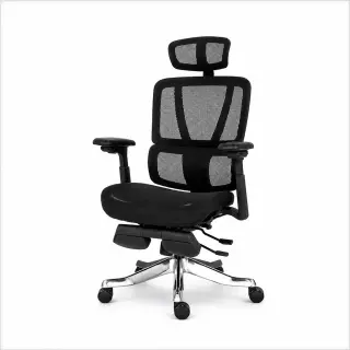 VIP Ergonomic Office Chair with 3D Headrest & Footrest