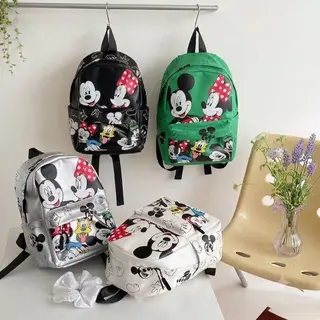 شنطة ظهر (Backpack) أطفال بتصميم ميكي وميني ماوس - جلد فاخر ومستورد | Demand & Beyond