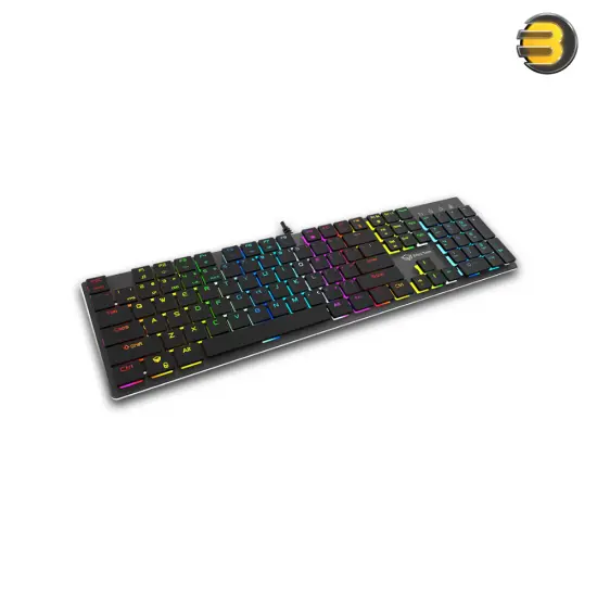 Meetion MK80 Arabic Keyboard, Blue Switch & RGB