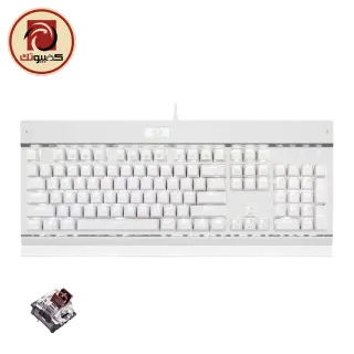 Redragon KG010-WN Mechanical Gaming Keyboard, Brown Switch