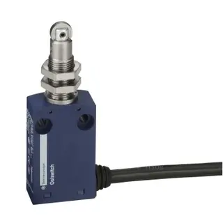 Telemecanique XCMN21F2L2 | Limit switch, Limit switches XC Standard, XCMN, M12 steel roller plunger, 1NC+1 NO, snap, 2 m