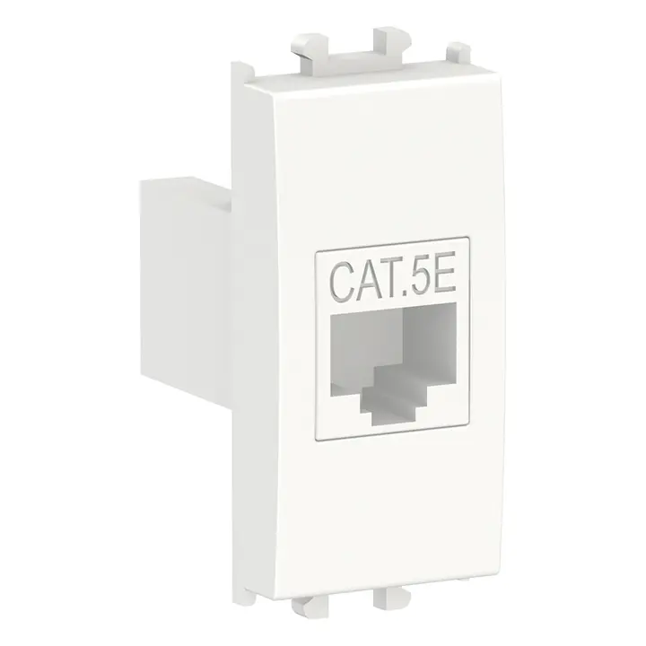 شنايدر LMR6232001 | Easy Styl, 1 وحدة مقبس بيانات Cat 5, أبيض