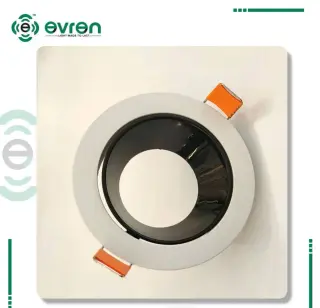 سبوت لايت فارغ مجوف إيفرن (Evren), لون بيج عصري مانع للتوهج