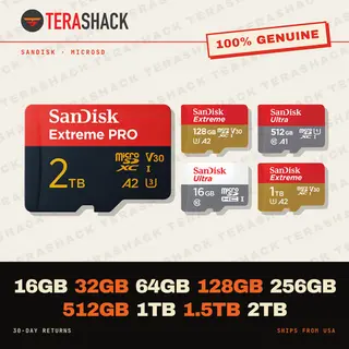 SanDisk MicroSD TF Memory Card 32GB 64GB 128GB 256GB 512GB 1TB Ultra Extreme Lot