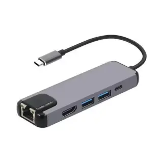 converter type-c to 5*1 lan type-c use2 HDMI 4K