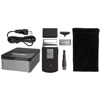Wahl Travel Shaver Wet & Dry Shave 45 Minutes Cordless Runtime Travel Friendly - Black - 036151027