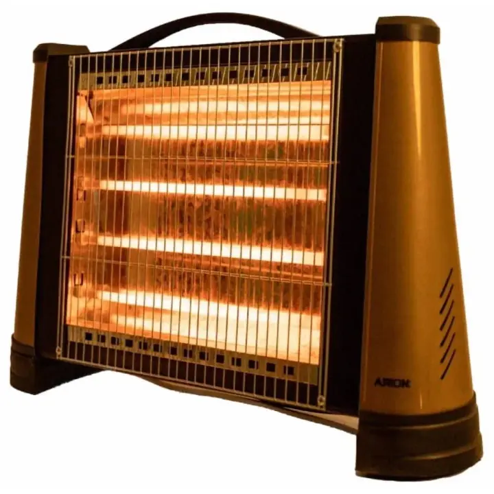 Arion Max Pro Quartz Heater, 1600 Watt, Gold Black - AR-301Q