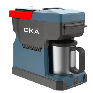 Coffee Machine Capsule, ground coffee from OKA / Model OKA A88 Battery operated