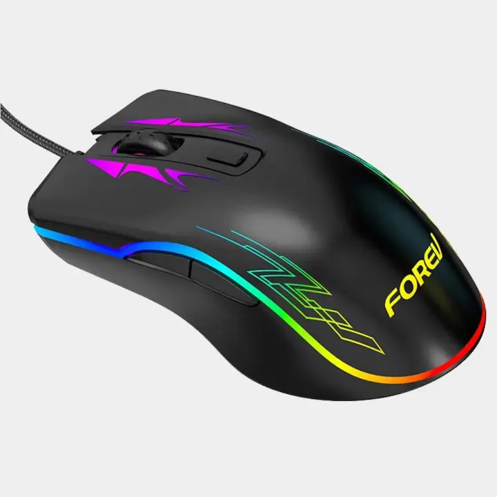Forev Fv-509 Highend Gaming Mouse Rgb Breathable Backlit Led, 6400 Dpi, For Pc