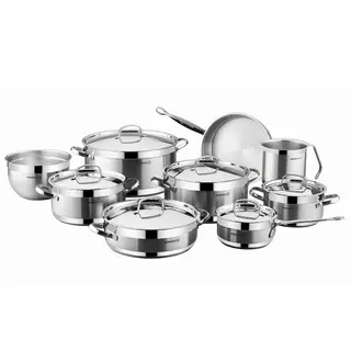 Alfa Jumbo 15 Pcs Stainless Steel Cookware Set