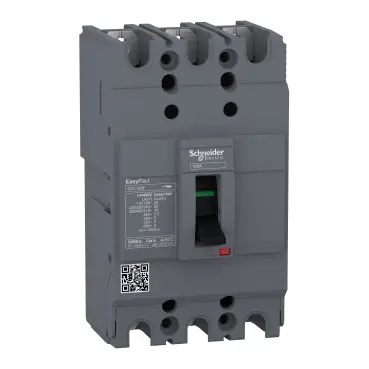 EZC100F3015 | قاطع كهربائي Easypact EZC100F, TMD, 15 أمبير, 3 أقطاب 3D
