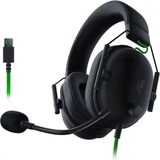 Razer Blackshark V2 X USB Gaming Headset, 7.1 Surround Sound (Black)