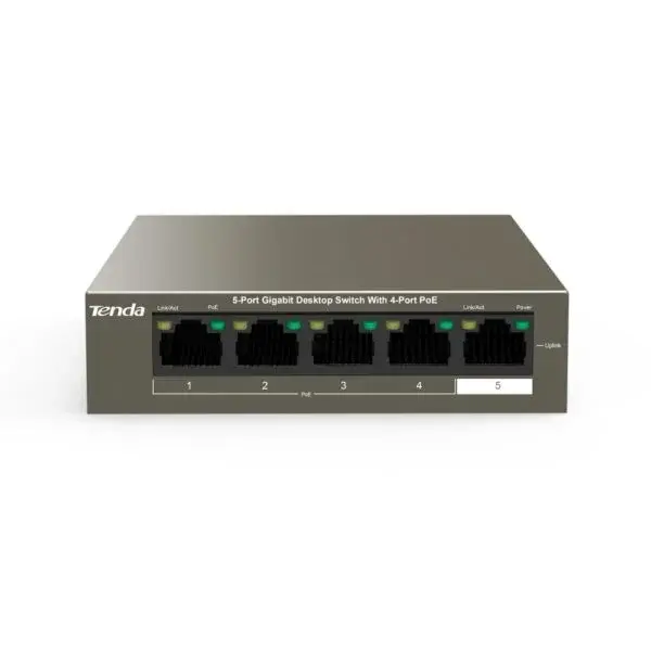 سويتش 4 مخرج 10/100 - TEF1105P-4-63W PoE - Tenda