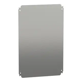 Schneider NSYMM64 | Plain mounting plate H600xW400mm made of galvanised sheet steel