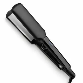 Ceramic 2" Flat Iron Hair Straightener Black 400°F Adjustable Heat