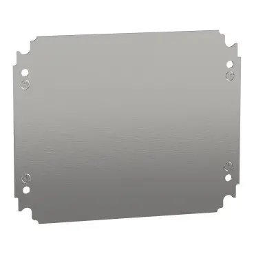 Schneider NSYMM3025 | Plain mounting plate H300xW250mm made of galvanised sheet steel
